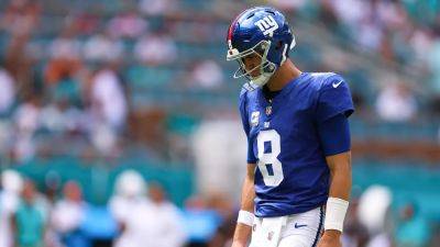 Giants' Daniel Jones ruled out for Bills game with neck injury
