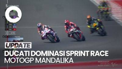 Valentino Rossi - Marc Marquez - Francesco Bagnaia - Marco Bezzecchi - Luca Marini - Jorge Martin Juara Sprint Race MotoGP Mandalika, Bagnaia Kedelapan - sport.detik.com