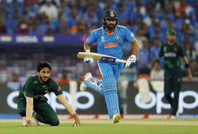 India v Pakistan: Hosts' bowlers and Rohit Sharma clinch comprehensive World Cup win