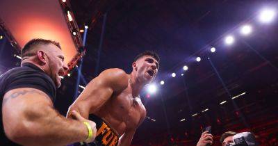 Tommy Fury avoids embarrassing defeat by beating KSI on points at Manchester's AO Arena