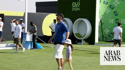 Spectators enjoy interactive activities at LIV Golf Jeddah