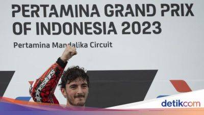 Francesco Bagnaia - Maverick Viñales - Jorge Martín - Juara MotoGP Mandalika 2023, Sebuah Penebusan Francesco Bagnaia - sport.detik.com - Indonesia