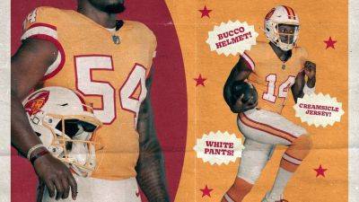 Pittsburgh Steelers - NFL Week 6 uniforms: Buccaneers' 'Creamsicle' throwbacks return - ESPN - espn.com - New York - San Francisco - county Brown - county Cleveland - county White - Denver - Jersey - county Bay