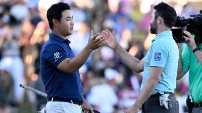 Kim outlasts Canadian Hadwin to win in Vegas for 2nd time in same PGA Tour season