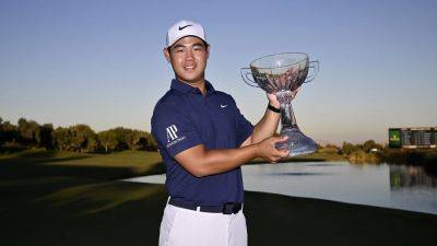 Tom Kim holds off Adam Hadwin to successfully defend Shriners Open