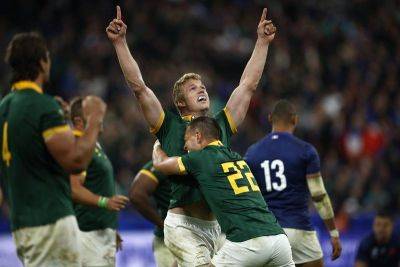 Siya Kolisi - Eben Etzebeth - Handre Pollard - Rugby World Cup: South Africa 'scramble' to thrilling quarter-final win over France - thenationalnews.com - France - South Africa
