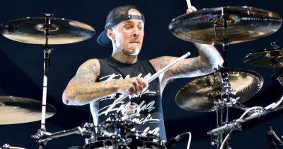Blink-182's Travis Barker shares bloody injury after first AO Arena gig in Manchester
