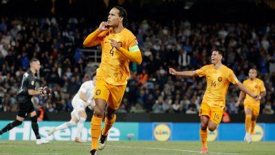 Virgil Van Djik earns Netherlands crucial late win in Greece
