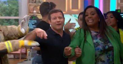 Alison Hammond - Phillip Schofield - Holly Willoughby - Dermot Oleary - Alison Hammond and Dermot O'Leary forced off screen as 'fire' breaks out in ITV This Morning studio - manchestereveningnews.co.uk