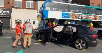 Six taken to hospital as woman suffers 'major trauma related injuries' in bus crash - live updates