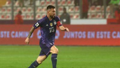 Messi double gives Argentina 2-0 win over Peru
