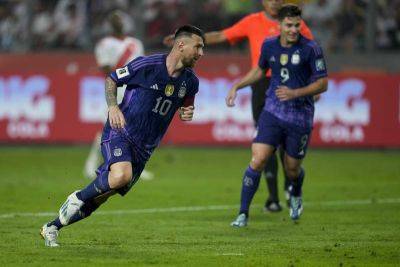 Lionel Messi claims new record as Argentina beat Peru in World Cup qualifying
