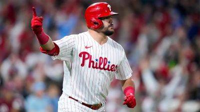 Phillies power past D'Backs in NLCS Game 2 behind Kyle Schwarber homers, Aaron Nola pitching