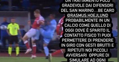Rasmus Hojlund - San Marino defender launches savage put-down of Rasmus Hojlund after Manchester United striker complaint - manchestereveningnews.co.uk - San Marino - Denmark - Instagram