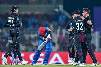 Trent Boult - Tom Latham - Lockie Ferguson - Glenn Phillips - New Zealand ease to victory against sloppy Afghanistan in Cricket World Cup - thenationalnews.com - New Zealand - India - Afghanistan - county Mitchell