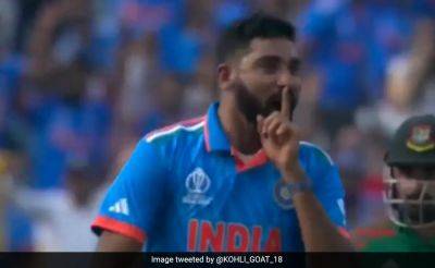 Nasser Hussain - Hardik Pandya - Mohammed Siraj - Kl Rahul - India vs Bangladesh: Mohammed Siraj's Celebration Can't Be Missed After KL Rahul's Stupendous Catch During Cricket World Cup 2023 - Watch - sports.ndtv.com - India - Bangladesh