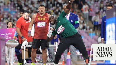 Mohamed Tolu wins third Saudi medal after shot put silver at Asian Games - arabnews.com - Uzbekistan - Saudi Arabia