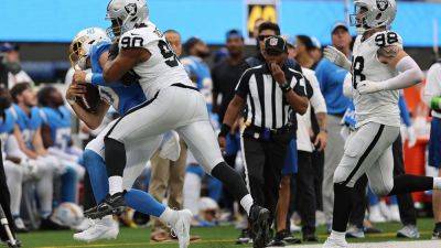 Raiders' Jerry Tillery ejected after hit on Chargers star Justin Herbert