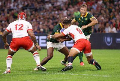 Jacques Nienaber - Rob Houwing - Boks fret over Mapimpi's World Cup availability after fractured cheekbone - news24.com - Scotland - South Africa - Ireland - state Indiana - Tonga