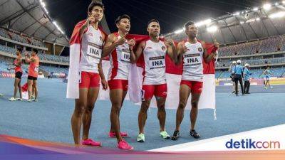 Lalu Zohri dkk Lolos Final Estafet Putra 4x100 Meter