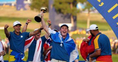 Ryder Cup - Luke Donald - Justin Rose - Marco Simone - Zach Johnson - Bob MacIntyre wants 'many' more Ryder Cup glory days but not til he's finished celebrating this one - dailyrecord.co.uk - Scotland - Usa - Greece