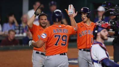Astros even ALCS with blowout win over Rangers