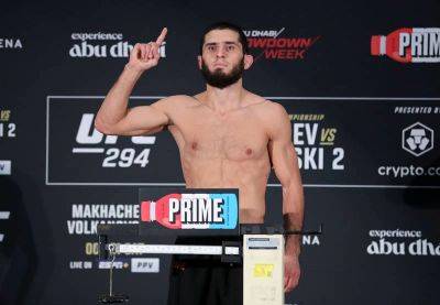 UFC 294: Makhachev v Volkanovski official as both fighters make weight