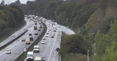 Queues for miles on M4 after two crashes - live updates