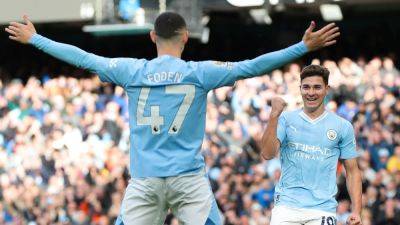 Julian Alvarez - Phil Foden - Manuel Akanji - Jeremy Doku - Roberto De-Zerbi - Akanji sees red but Manchester City edge past Brighton - rte.ie - Brazil - Argentina