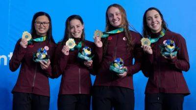 Canada swims to gold in women's 4x100m freestyle relay at Pan Am Games - cbc.ca - Brazil - Usa - Canada - Chile