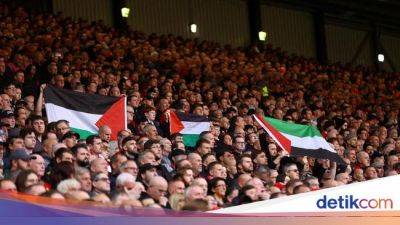 Liga Inggris - Saat Bendera Palestina Berkibar di Kandang Liverpool - sport.detik.com - Israel - Liverpool