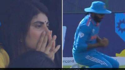 India vs New Zealand: Ravindra Jadeja Drops Simple Catch vs NZ. Wife Rivaba's Reaction Goes Viral During Cricket World Cup 2023 - Watch