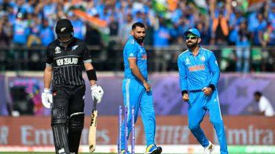 Rohit Sharma - Trent Boult - Daryl Mitchell - Anil Kumble - Mohammed Shami - Tom Latham - Devon Conway - Matt Henry - Will Young - Lockie Ferguson - Mark Chapman - Mohammed Shami Strikes On His First Ball Of Cricket World Cup 2023, Surpasses Anil Kumble For Big Feat - sports.ndtv.com - New Zealand - India - county Will - Bangladesh - county Phillips - county Mitchell - county Young - county Glenn - county Conway