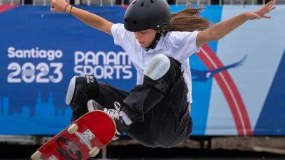 Paris Olympics - Pan Usa - Toronto's Fay De Fazio Ebert, 13, wins skateboarding gold at Pan Am Games - cbc.ca - Brazil - Usa - Canada - Chile - state California