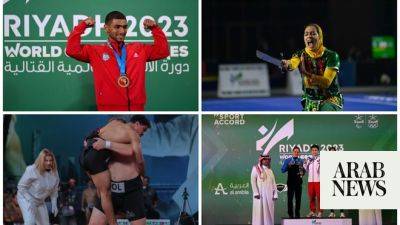 Shaheen Shah Afridi - Sumo and Wushu finals dominate day three of World Combat Games in Riyadh - arabnews.com - Ukraine - Brazil - China - Egypt - Poland - Japan - Indonesia - New Zealand - India - Morocco - Iran - Saudi Arabia - Pakistan