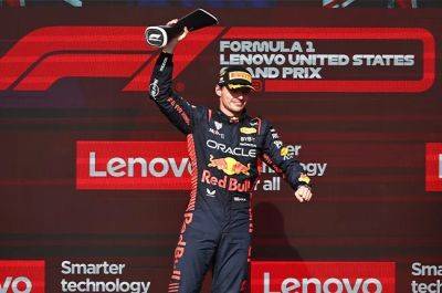 Max Verstappen ignores boos after battling to 50th career win in US Grand Prix
