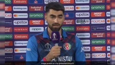 "To Those Sent Back From Pakistan To Afghanistan": Ibrahim Zadran On Winning Player Of The Match