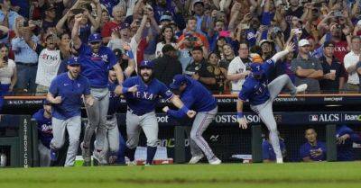 Texas Rangers see off Houston Astros to reach first World Series since 2011