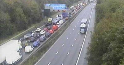 LIVE: Long queues building on stretch of M61 after crash - latest updates