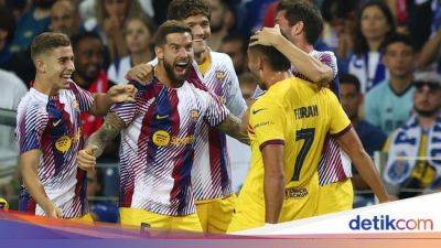 Xavi Hernandez - Jules Kounde - Barcelona Vs Shakhtar: Blaugrana Dilarang Jemawa - sport.detik.com