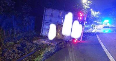 LIVE: Police close section of M60 after lorry overturns - latest updates - manchestereveningnews.co.uk