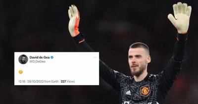 David de Gea posts cryptic tweet amid Manchester United reports