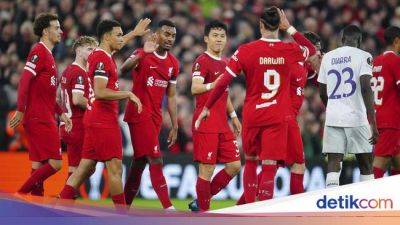 Darwin Núñez - Liga Europa - Liverpool Vs Toulouse: Si Merah Berpesta Gol 5-1 - sport.detik.com - Portugal - Liverpool