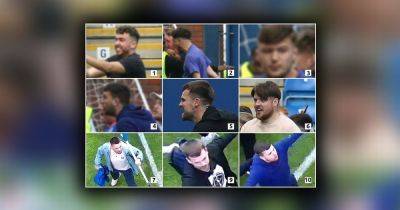 Police looking for these men after fights break out and goalkeeper pushed at Oldham Athletic v Chesterfield match - manchestereveningnews.co.uk - county Chesterfield