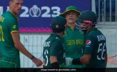Watch: Mohammad Rizwan Engages In Verbal Spat With Marco Jansen During Cricket World Cup 2023 Clash