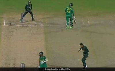 Cricket World Cup 2023: Pakistan's Comedy Of Errors In Fielding As Wayward Throw Hits Mohammad Nawaz - Watch