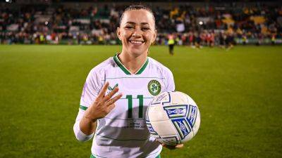 Katie Maccabe - International - Katie McCabe reveals she bagged treble with a torn tricep muscle - rte.ie - Ireland - Albania