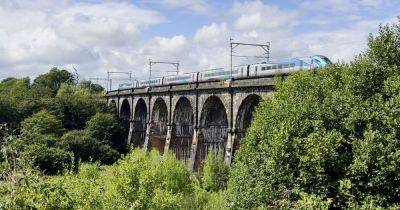 Amazing footage shows £3.8m repairs on the 'world's oldest viaduct' to keep trains moving