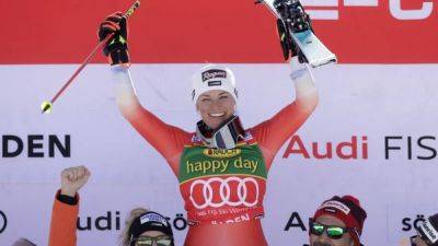 Mikaela Shiffrin - Federica Brignone - Petra Vlhova - Alpine skiing-Swiss Gut-Behrami clinches narrow win in giant slalom World Cup opener - channelnewsasia.com - Switzerland - Italy - Austria - Slovakia