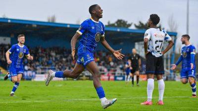 Waterford's Romeo Akachukwu hits half-hour hat-trick to sink Athlone Town and seal play-off final spot